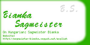 bianka sagmeister business card